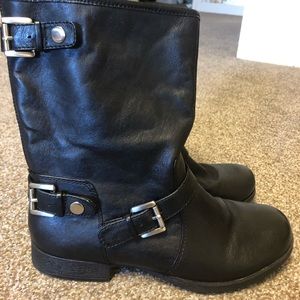 Nine West Black Moto Boots